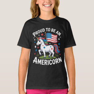 Patriotic Americorn Unicorn 4th of July Patriotic T-Shirt