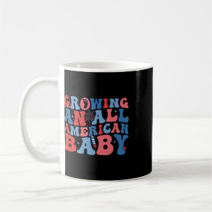 Patriotic And Pregnant 4th Of July By Announcement Coffee Mug