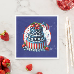 Patriotic And Sassy Celebration Napkin