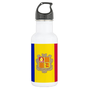 Patriotic Andorra Flag 532 Ml Water Bottle
