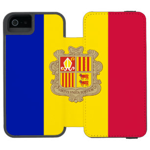 Patriotic Andorra Flag Incipio Watson™ iPhone 5 Wallet Case