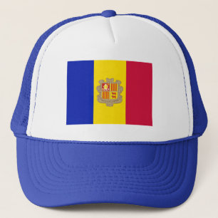 Patriotic Andorra Flag Trucker Hat