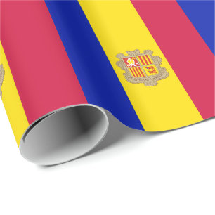 Patriotic Andorra Flag Wrapping Paper