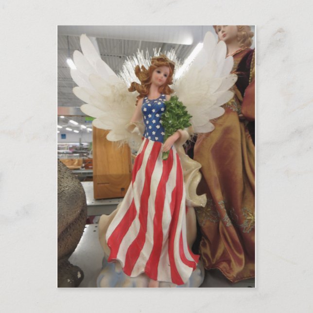 Patriotic Angel Postcard (Front)