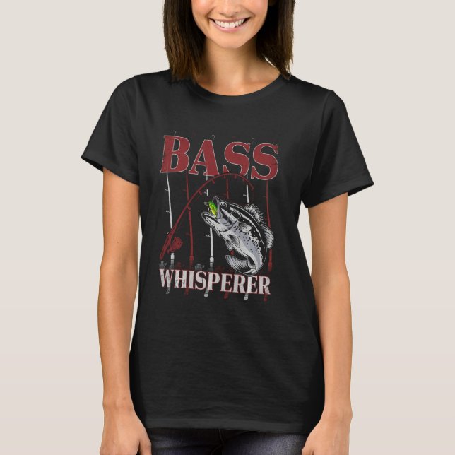 Patriotic anglers American Bass Pro whisperer fish T-Shirt (Front)