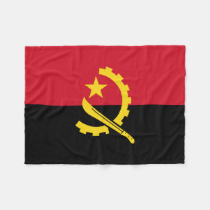 Patriotic Angolan Flag Fleece Blanket