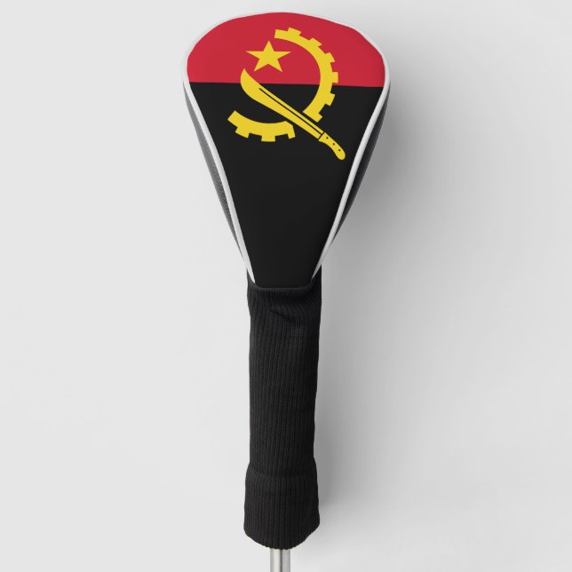 Patriotic Angolan Flag Golf Head Cover (Front)