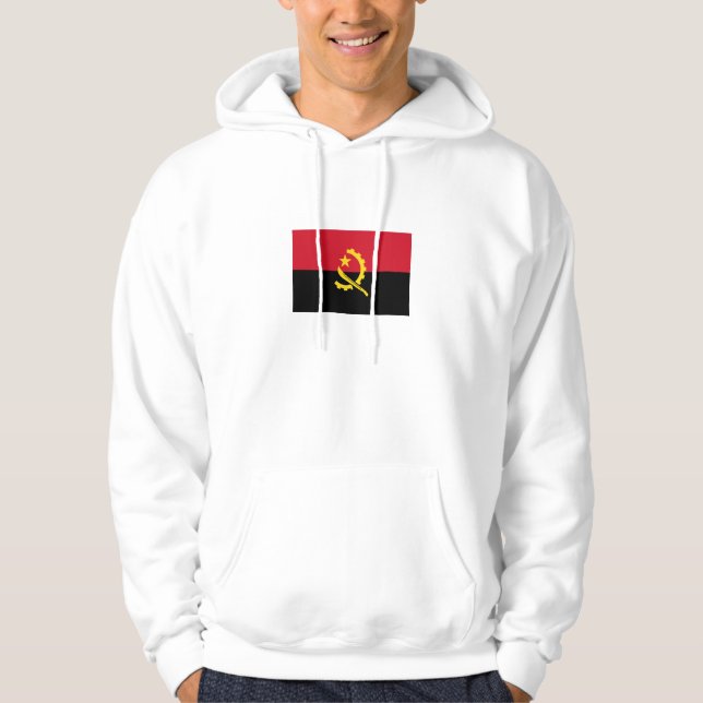 Patriotic Angolan Flag Hoodie (Front)
