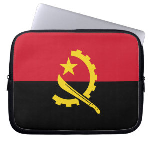 Patriotic Angolan Flag Laptop Sleeve