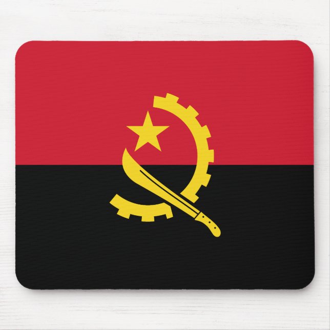 Patriotic Angolan Flag Mouse Pad (Front)