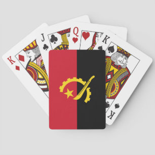 Patriotic Angolan Flag Playing Cards