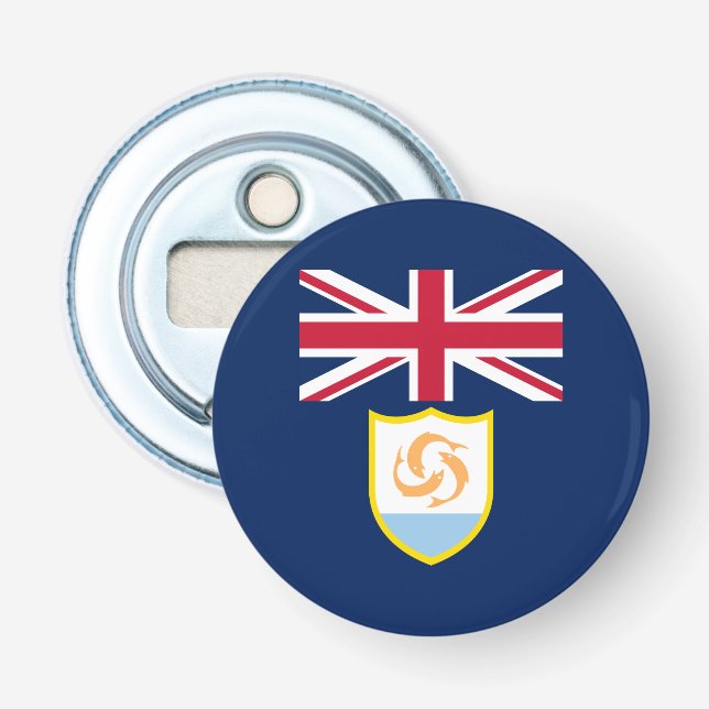 Patriotic Anguilla Flag Bottle Opener (Front)