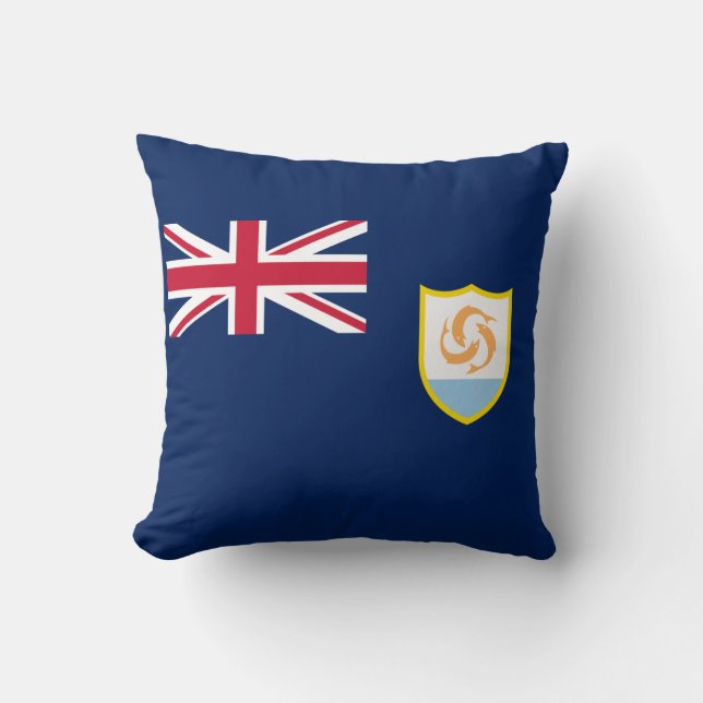 Patriotic Anguilla Flag Cushion (Front)