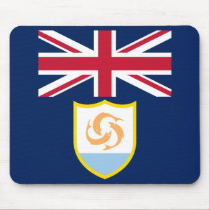 Patriotic Anguilla Flag Mouse Pad