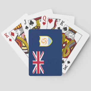 Patriotic Anguilla Flag Playing Cards