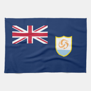 Patriotic Anguilla Flag Tea Towel