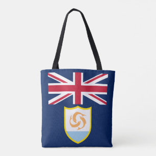 Patriotic Anguilla Flag Tote Bag