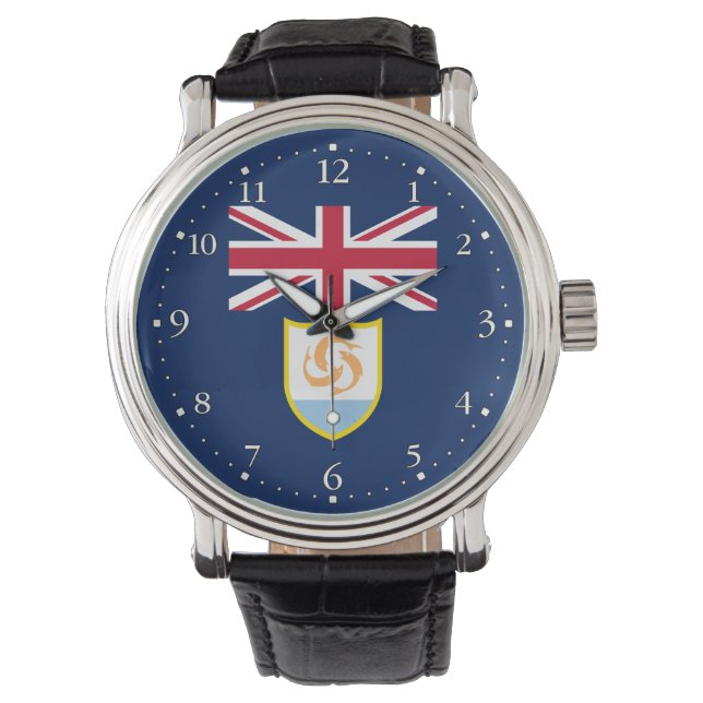 Patriotic Anguilla Flag Watch (Front)