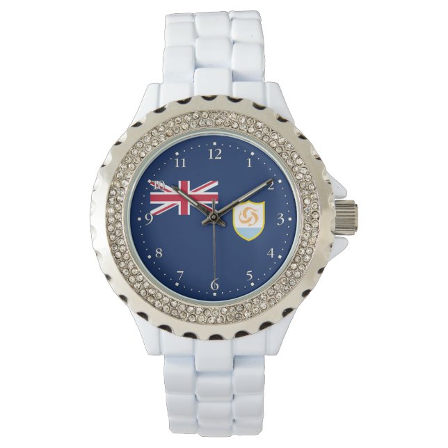 Patriotic Anguilla Flag Watch (Front)