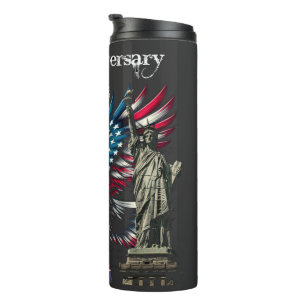   Patriotic Anniversary USA 250th  Thermal Tumbler