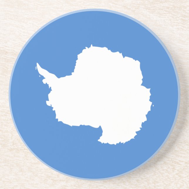 Patriotic Antarctica Flag Coaster (Front)