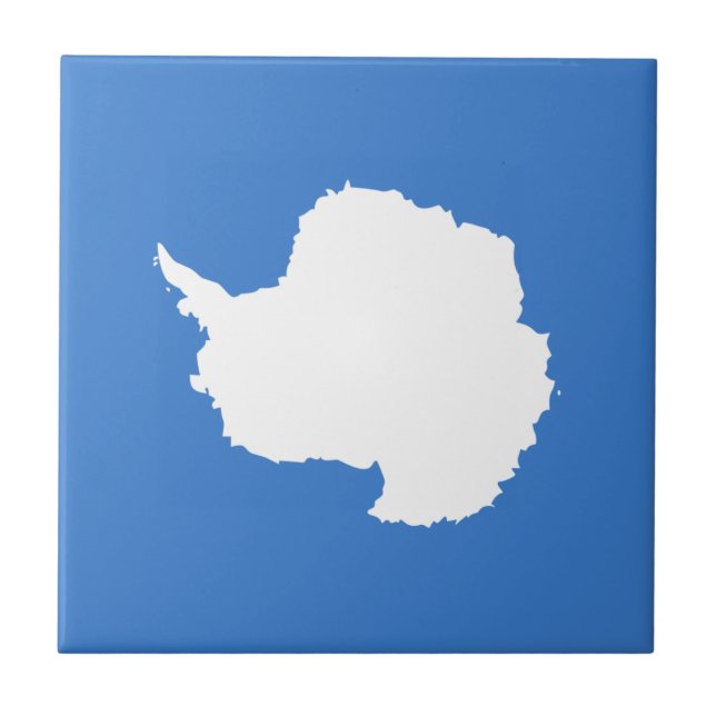 Patriotic Antarctica Flag Tile (Front)