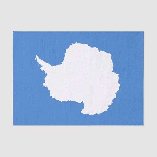 Patriotic Antarctica Flag Tissue Paper (Front)