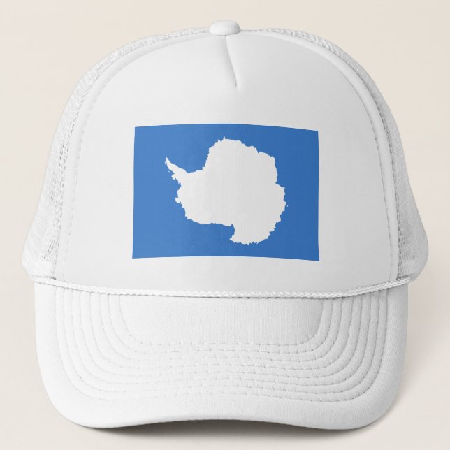 Patriotic Antarctica Flag Trucker Hat (Front)