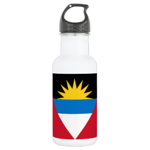 Patriotic Antigua and Barbuda Flag 532 Ml Water Bottle