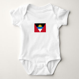Patriotic Antigua and Barbuda Flag Baby Bodysuit
