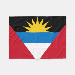 Patriotic Antigua and Barbuda Flag Fleece Blanket