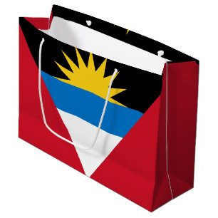 Patriotic Antigua and Barbuda Flag Large Gift Bag