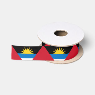 Patriotic Antigua and Barbuda Flag Satin Ribbon