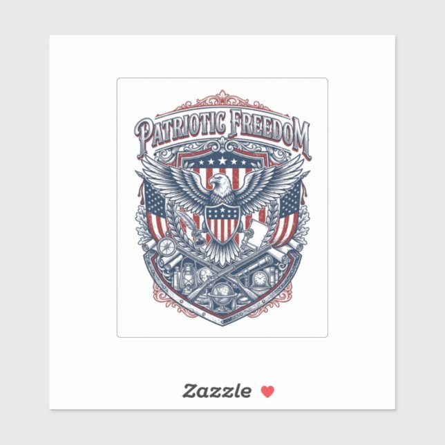 Patriotic Antique Collector Vector Graphic Tee (Sheet)