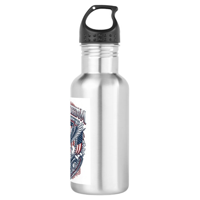 Patriotic Antique Collector Vector Graphic Tee 532 Ml Water Bottle (Front)