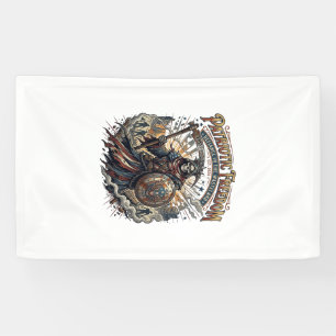 Patriotic Apocalyptic Liberty Reaper Zombie Apocal Banner
