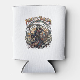 Patriotic Apocalyptic Liberty Reaper Zombie Apocal Can Cooler