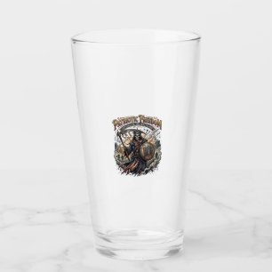 Patriotic Apocalyptic Liberty Reaper Zombie Apocal Glass