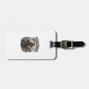 Patriotic Apocalyptic Liberty Reaper Zombie Apocal Luggage Tag