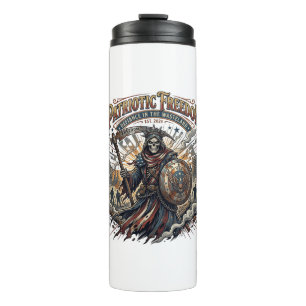Patriotic Apocalyptic Liberty Reaper Zombie Apocal Thermal Tumbler
