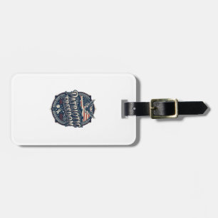 Patriotic Appalachian Heritage Vector Graphic Tee Luggage Tag