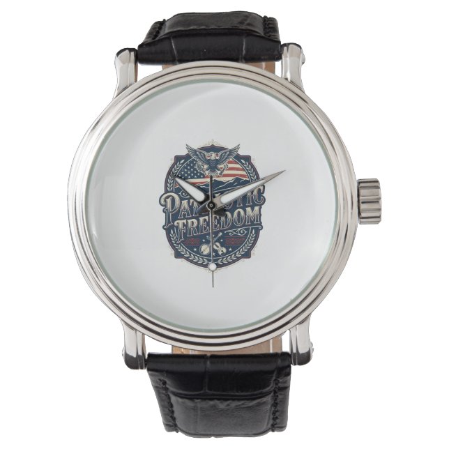 Patriotic Appalachian Heritage Vector Graphic Tee Watch (Front)