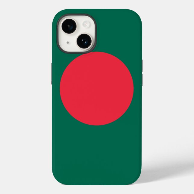 Patriotic Apple 14 Case-Mate, Bangladesh flag Case-Mate iPhone Case (Back)