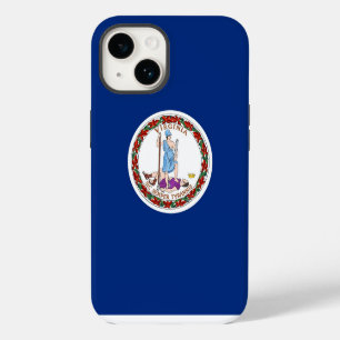 Patriotic Apple 14 Case-Mate, Virginia flag iPhone 14 Case