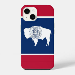 Patriotic Apple 14 Case-Mate, Wyoming flag iPhone 14 Case