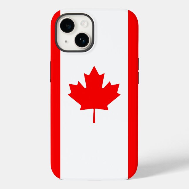 Patriotic Apple Case-Mate, Canada Flag Case-Mate i iPhone Case (Back)