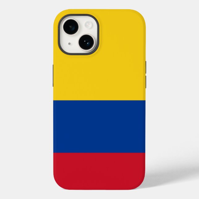 Patriotic Apple Case-Mate, Colombia Flag Case-Mate iPhone Case (Back)