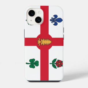 Patriotic Apple Case-Mate, Montreal flag iPhone 14 Case