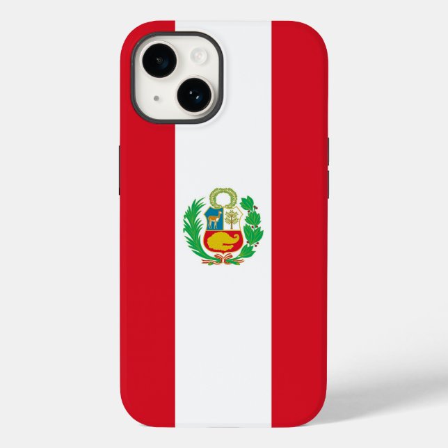 Patriotic Apple Case-Mate, Peru flag Case-Mate iPh Case-Mate iPhone Case (Back)