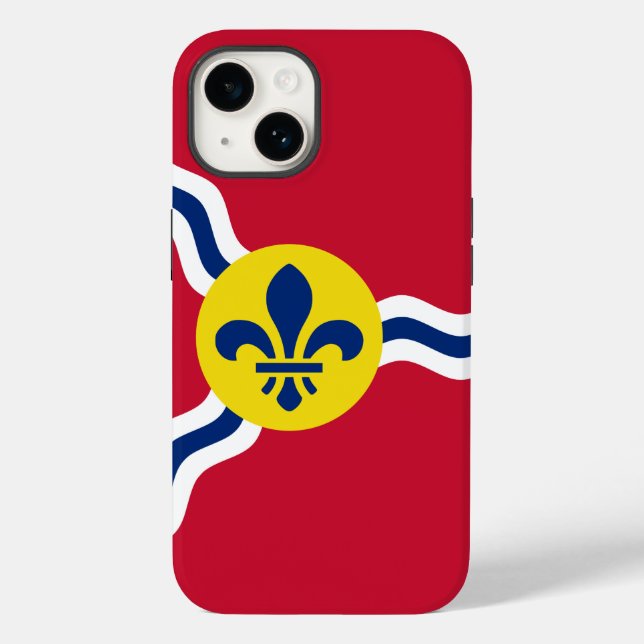 Patriotic Apple Case-Mate, St. Louis flag Case-Mate iPhone Case (Back)